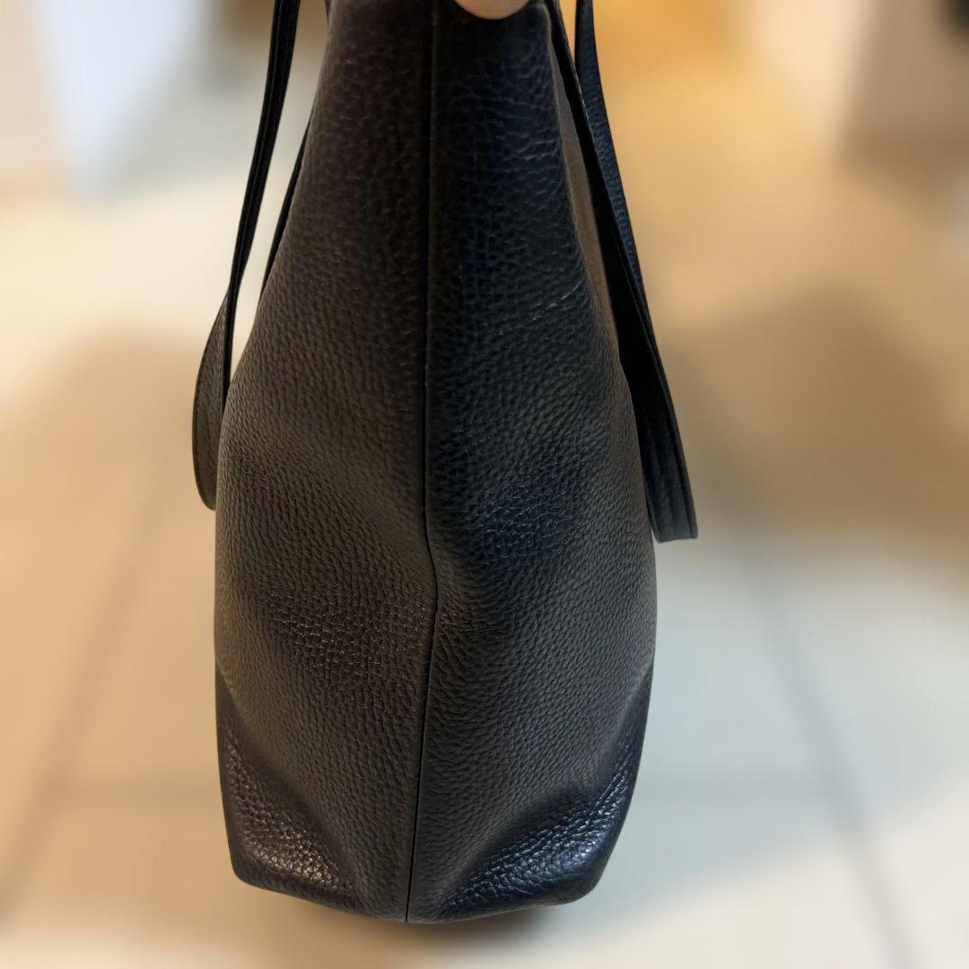 【1/4までセール中】HushTug ハッシュタグ レザートート ブラック