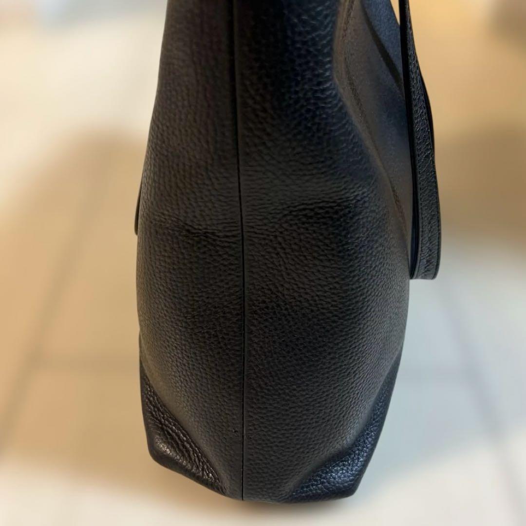 【1/4までセール中】HushTug ハッシュタグ レザートート ブラック