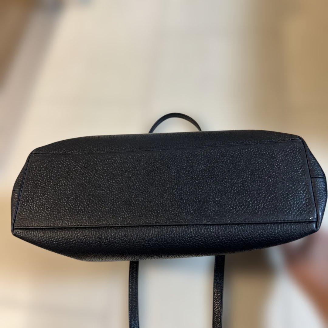 【1/4までセール中】HushTug ハッシュタグ レザートート ブラック