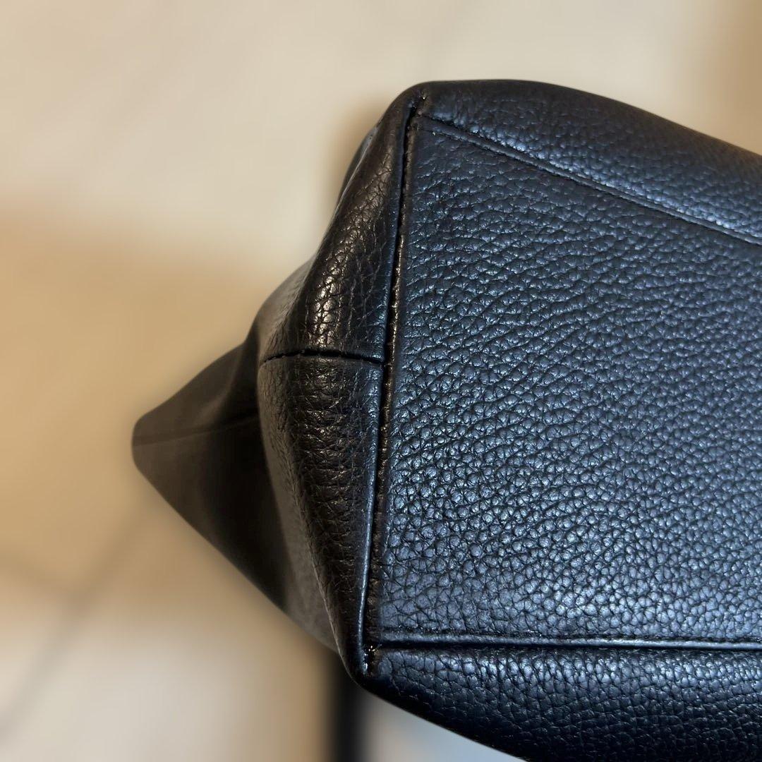 【1/4までセール中】HushTug ハッシュタグ レザートート ブラック