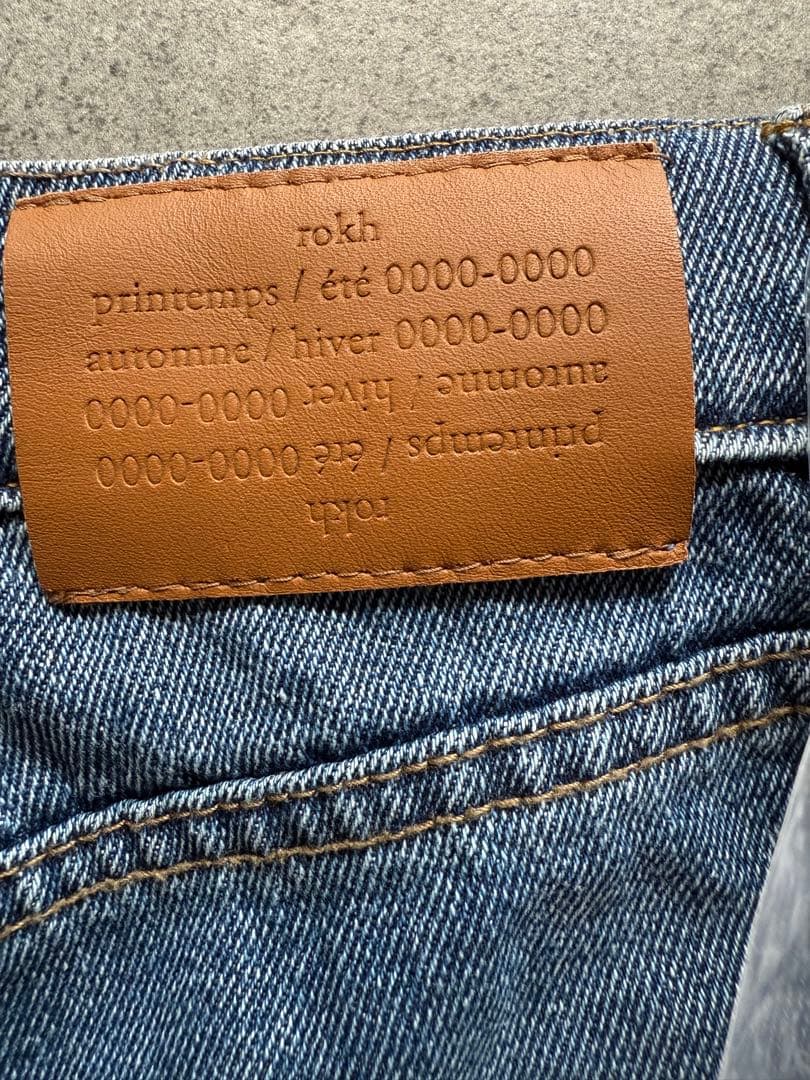 Rokh ロク ダメージ フレア デニムパンツ 未使用