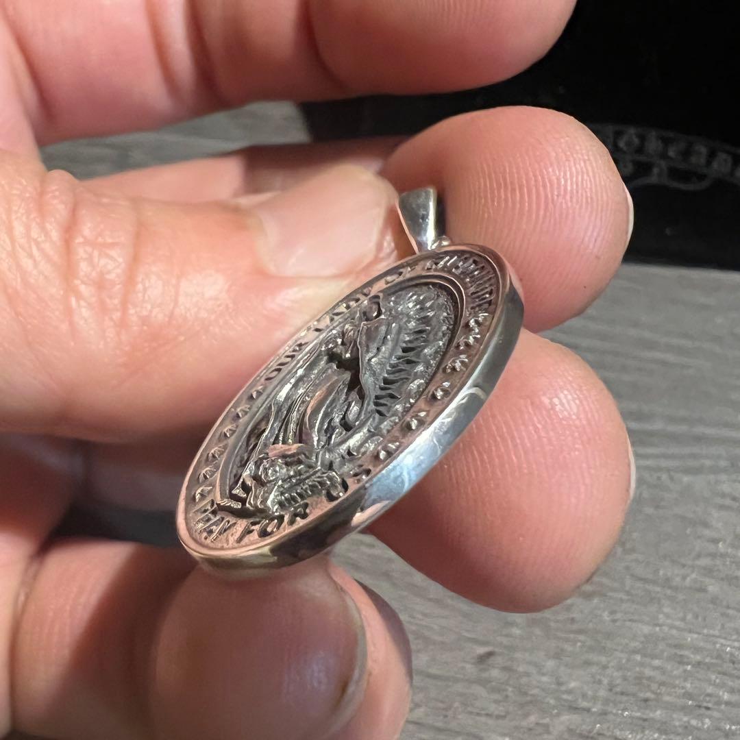 3D(立体)彫刻マリアメダルネックレス｜Silver925｜シルバー925