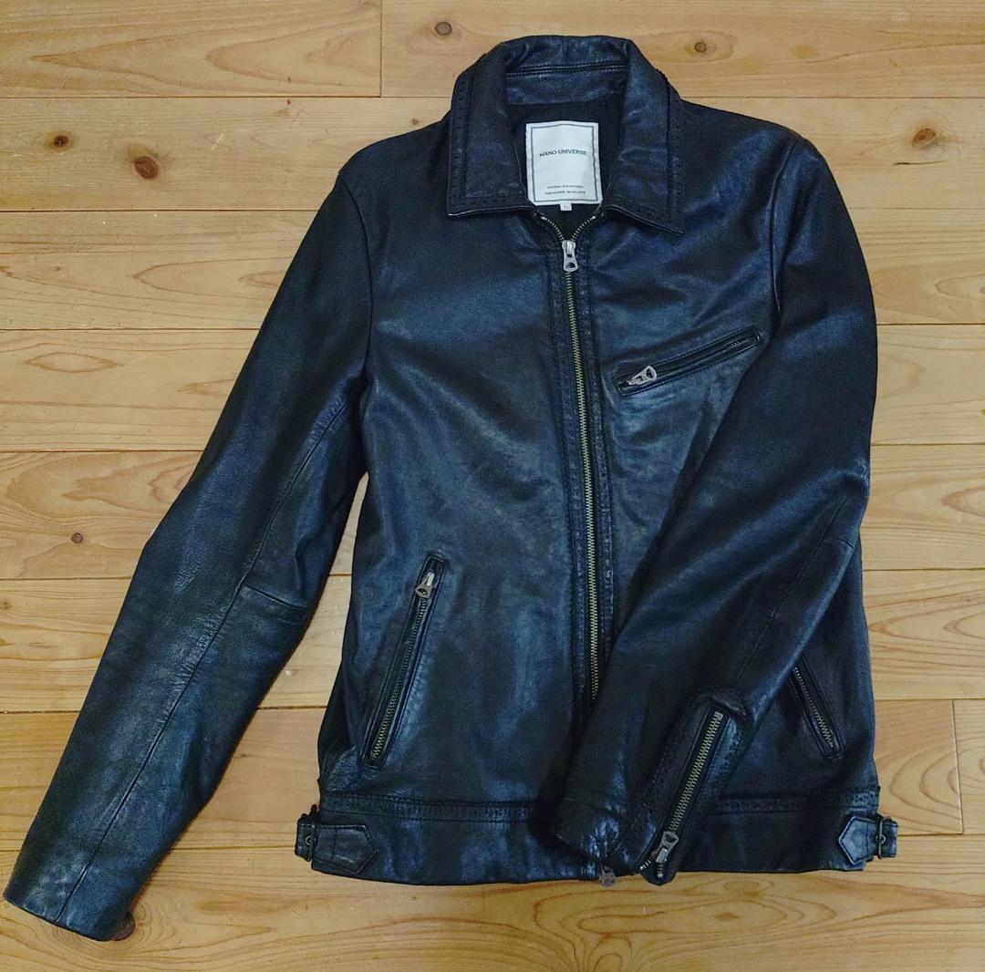 j*n様 ナノユニバース 馬革 ホースレザージャケット シングルライダース