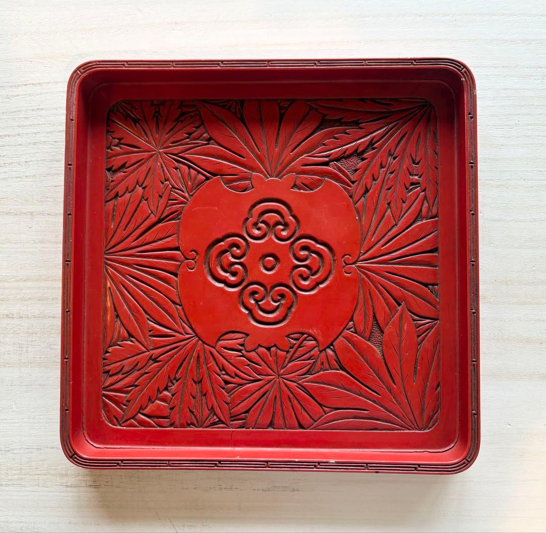 お盆　アンティーク