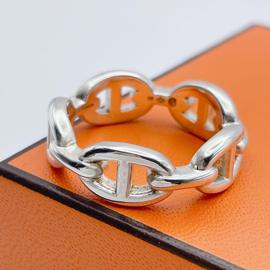 HERMES アンシェネ　リング　#58 シェーヌダンクル