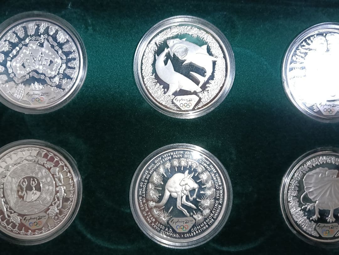 王立造幣局発行 オーストラリア シドニーオリンピック銀貨 純銀 総重量 221g