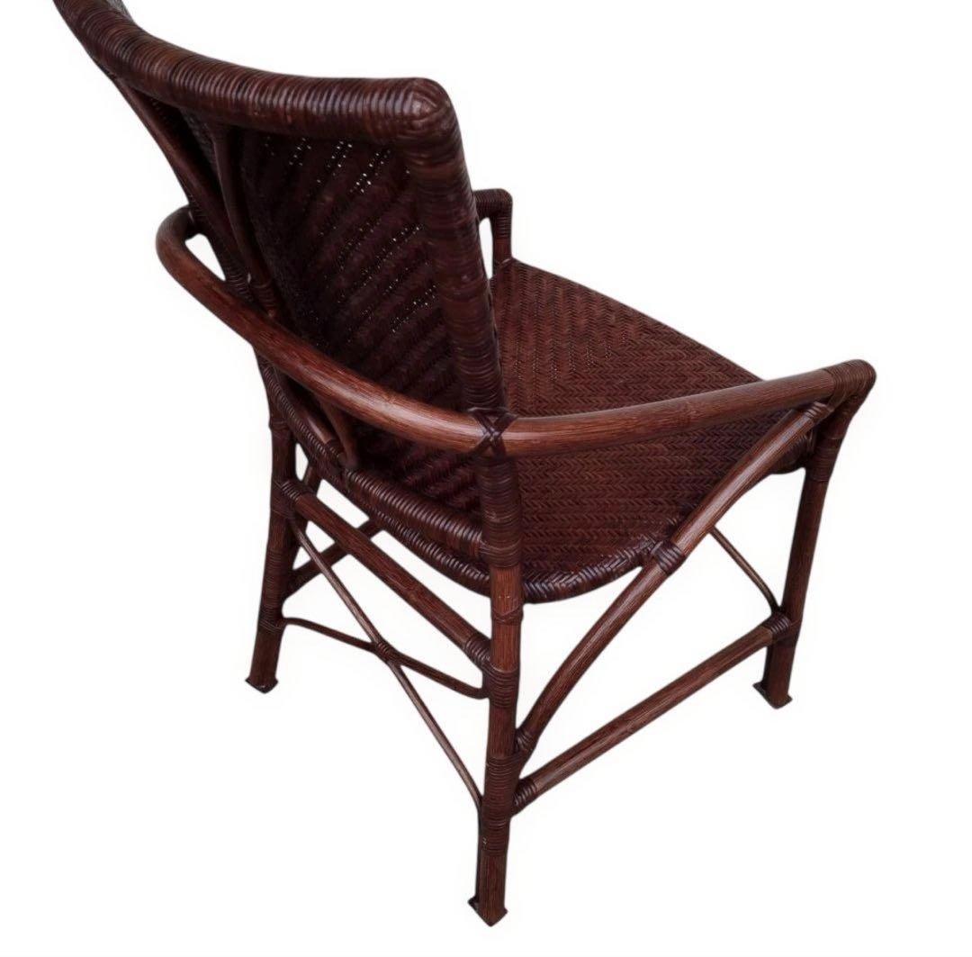 未使用級 Yamakawa ヤマカワラタン　アームチェア　籐製　ラウンジチェア