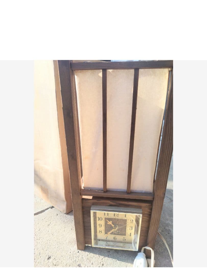 行灯　時計　アンティーク