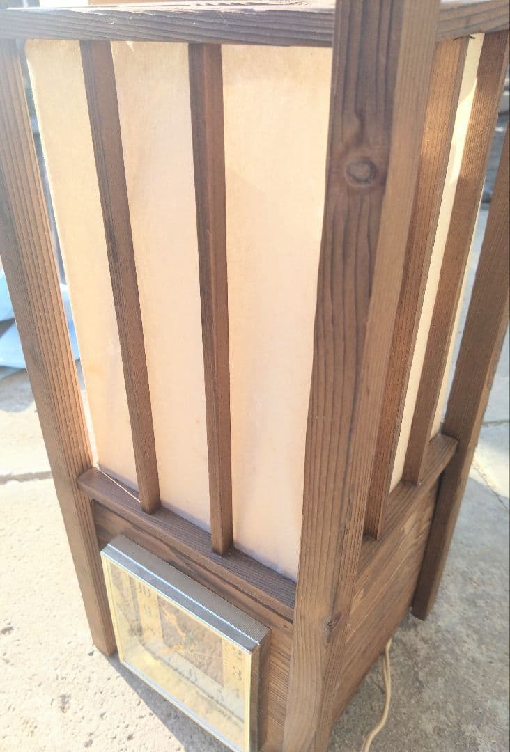 行灯　時計　アンティーク