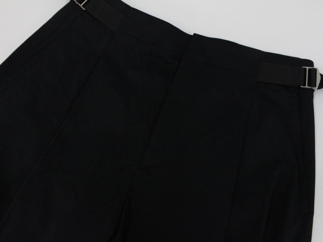 ▲HERMESエルメス センタープレス ワイドパンツ ウエストベルト