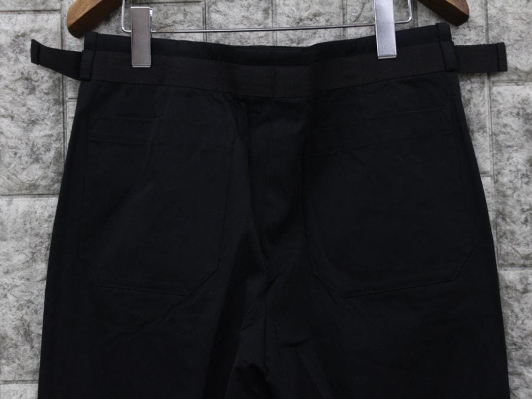 ▲HERMESエルメス センタープレス ワイドパンツ ウエストベルト