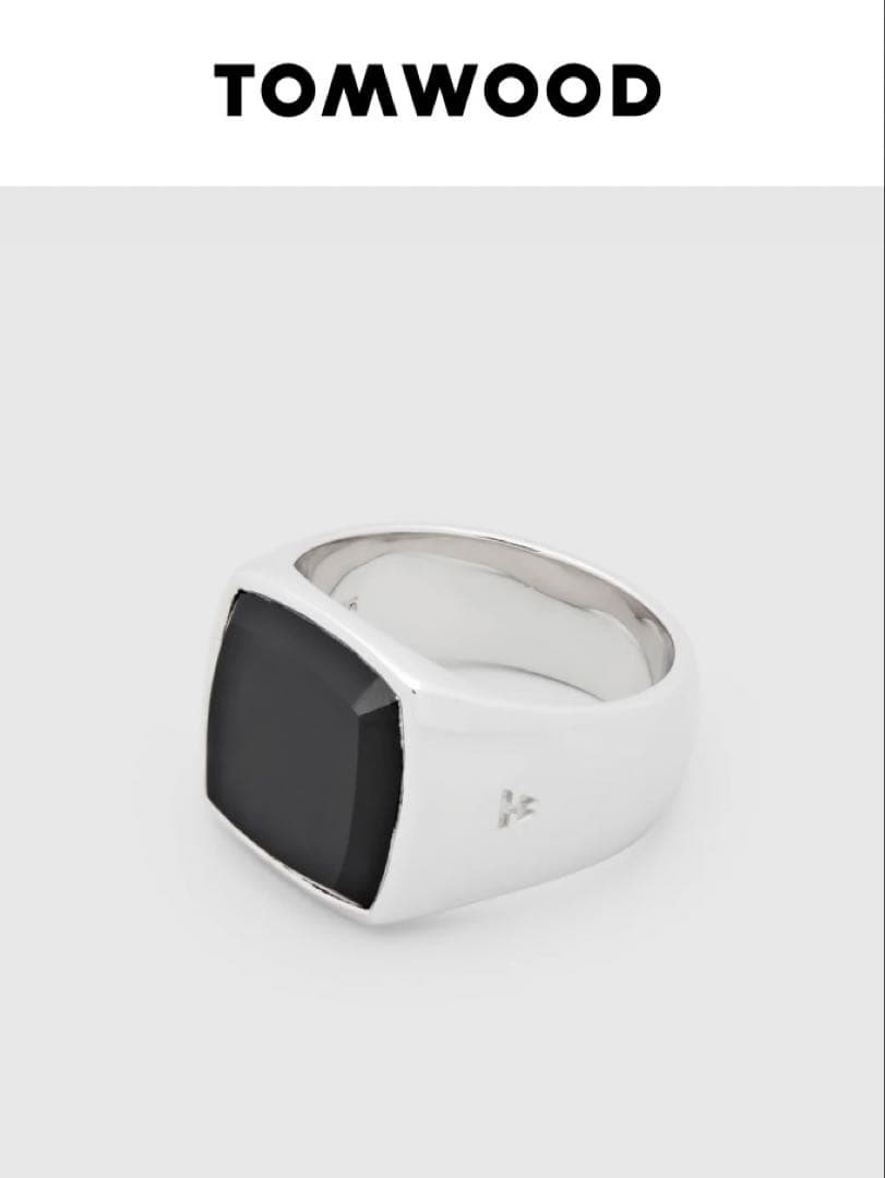 TOMWOOD Cushion Polished Black Onyx オニキス