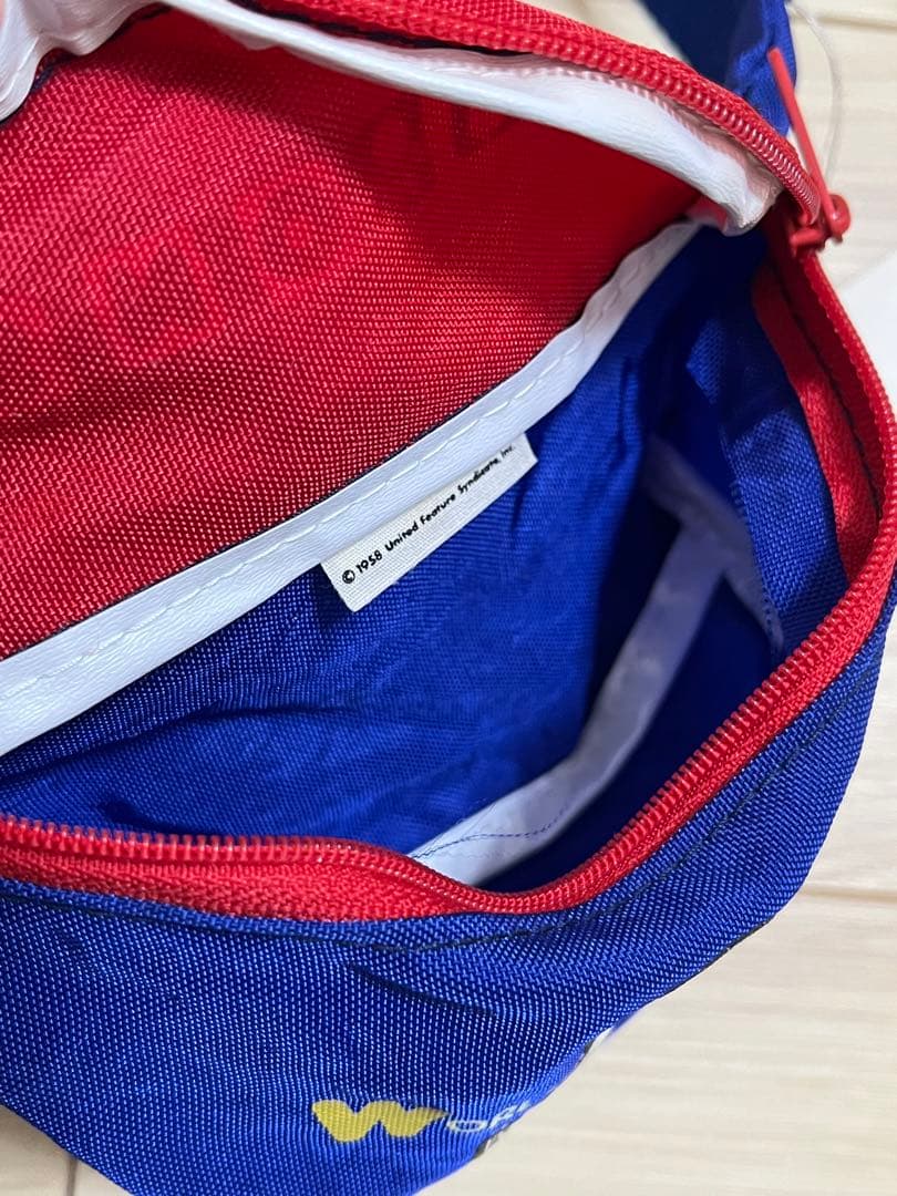 ファミリア　スヌーピー peanuts ミニウエストポーチ昭和レトロ　美品