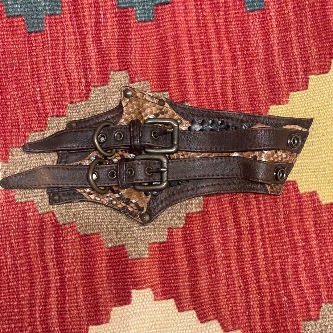 KMRii Kmrii ケムリ　レザー　バングル　リストバンド　ブレスレット