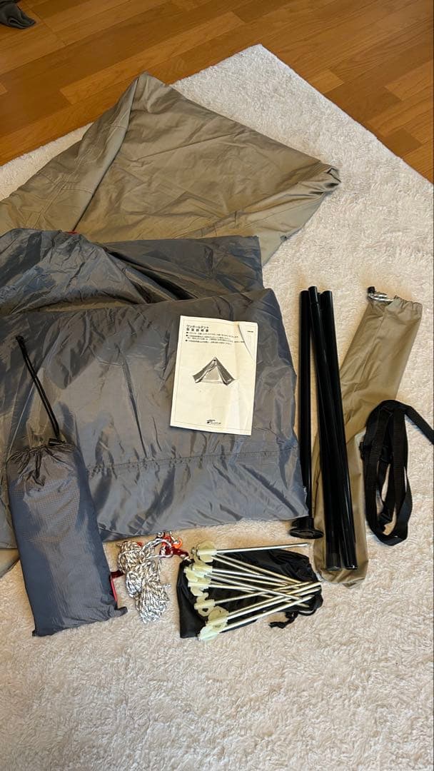 FIELDOOR ワンポールテント 400 【TC ポリコットン】