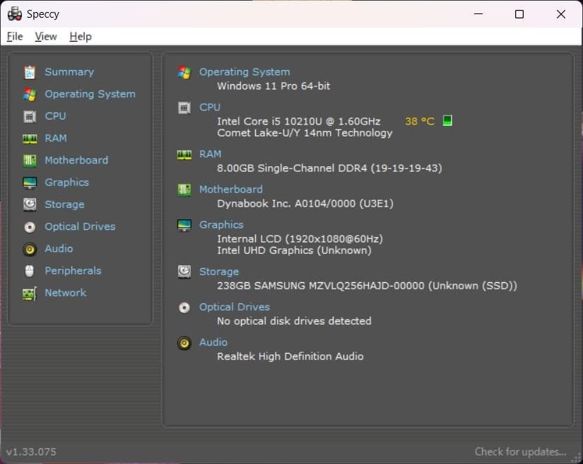 第10世代✨Dynabook G83/FP✨Core i5✨Office2024
