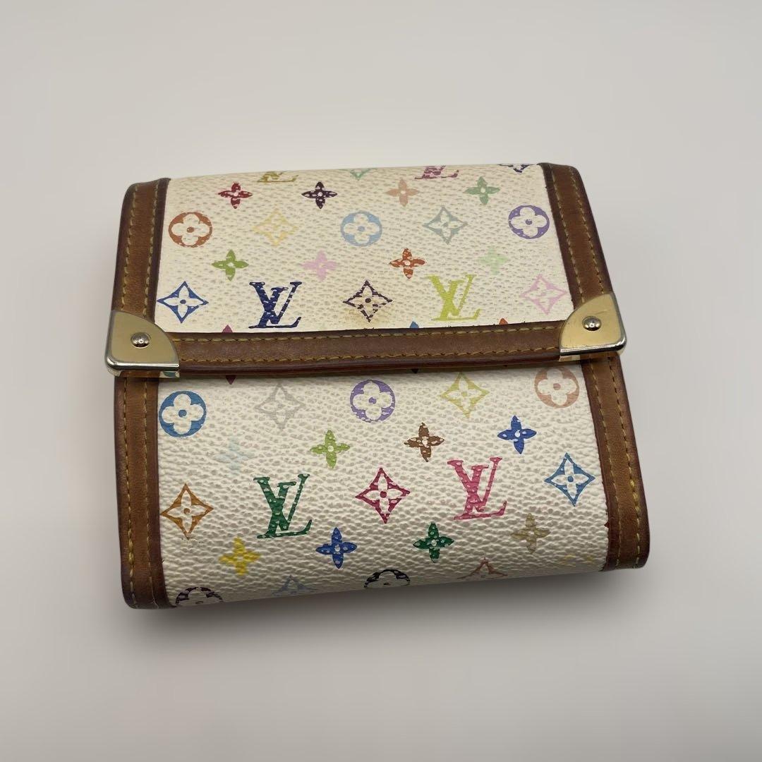 Louis Vuitton 二つ折り財布 ホワイト・マルチカラー本日限定価格