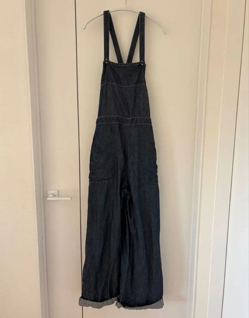 Hands of creation リネンデニムサロペット