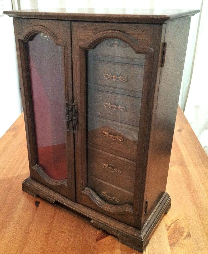 木製 ヴィンテージ ジュエリーボックス