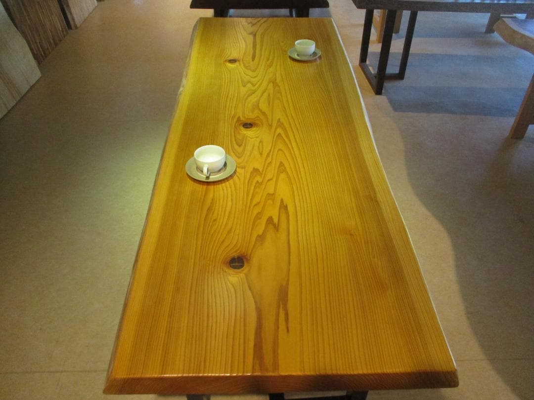 J-0020■　杉　スギ　テーブル　ローテーブル　ダイニング　座卓　一枚板　天板