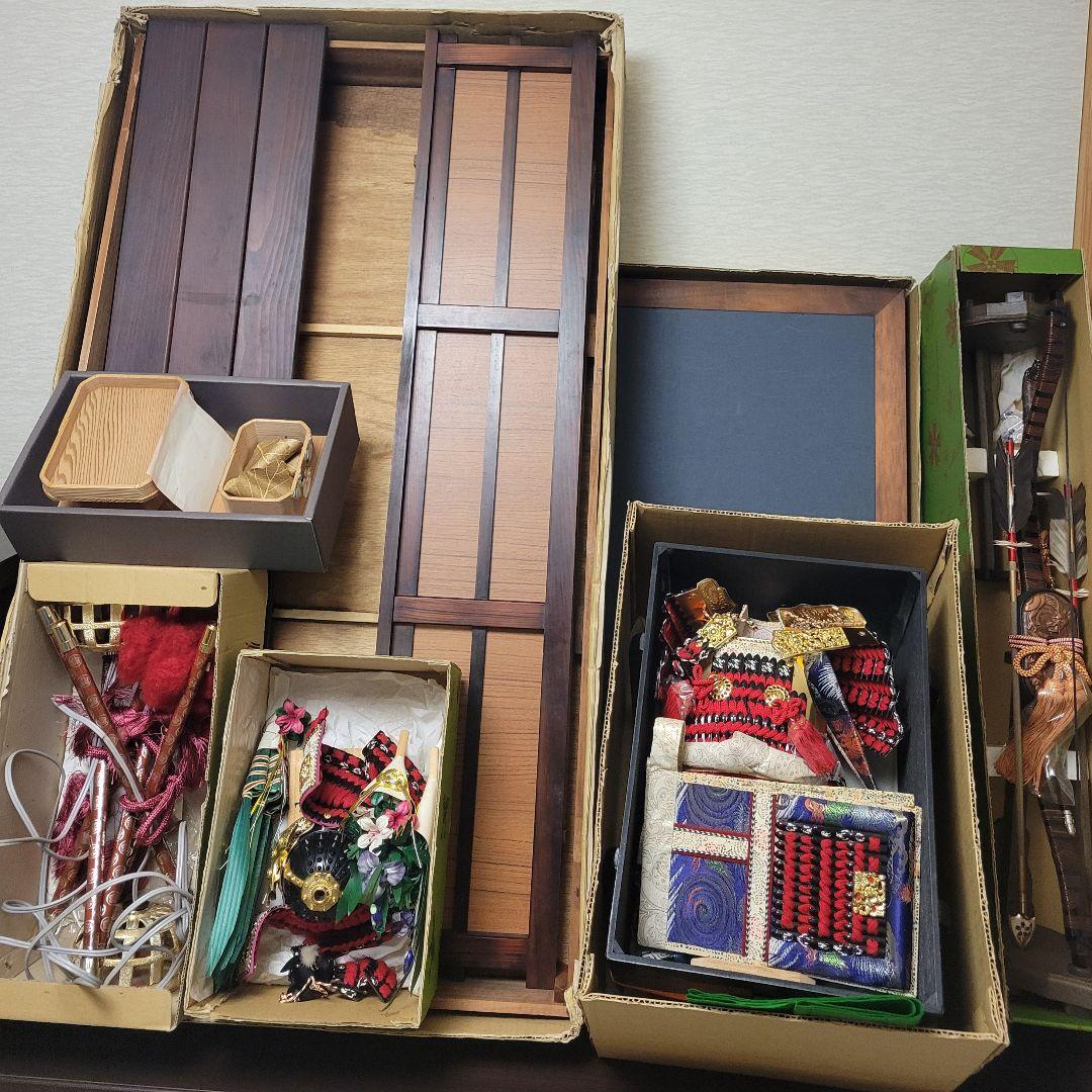 伝統的な武士人形用衣装セット