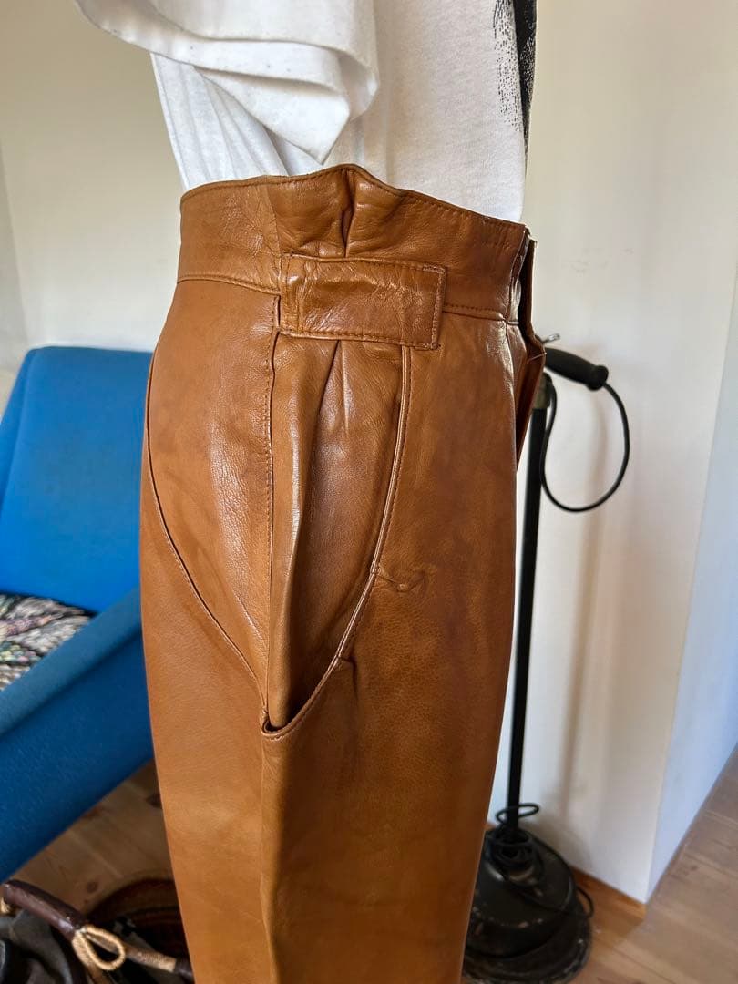 ビンテージ　レザーパンツ　革パンツ