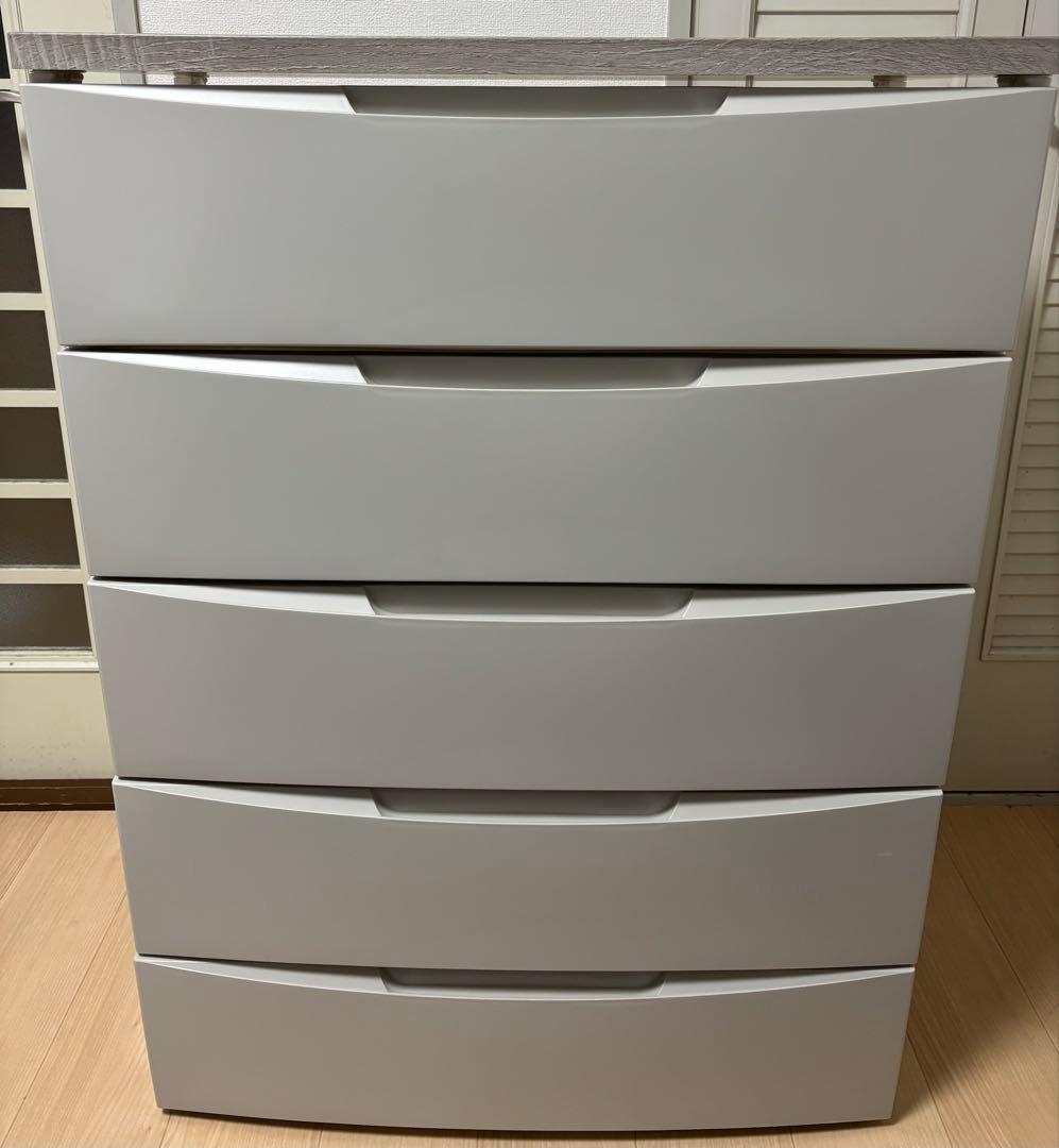 アイリスオーヤマ チェスト 5段 木目調天板チェスト 衣装ケース 収納ケース