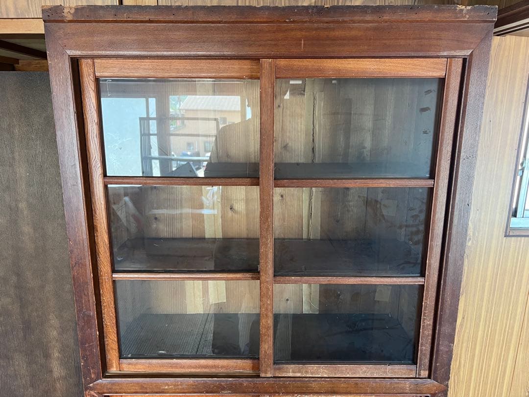 m*d様 【O-1607】水屋 食器棚 飾り棚 キャビネット 昭和レトロ アンテ