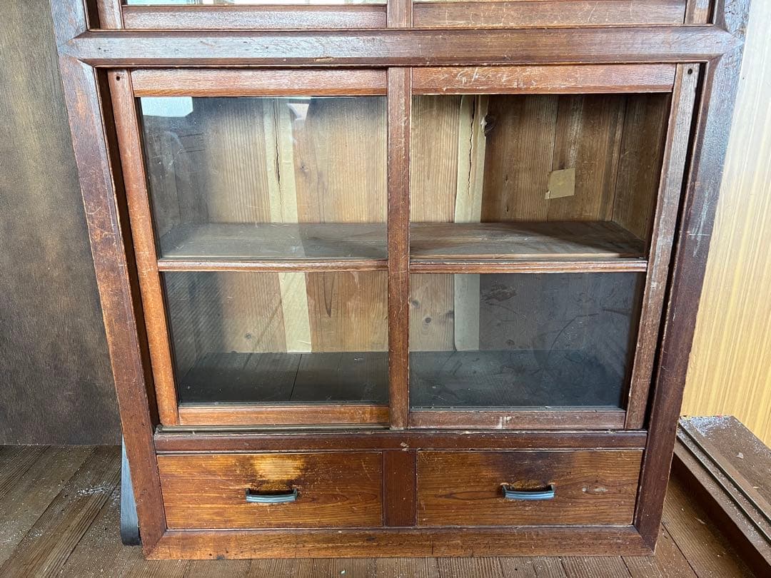 m*d様 【O-1607】水屋 食器棚 飾り棚 キャビネット 昭和レトロ アンテ