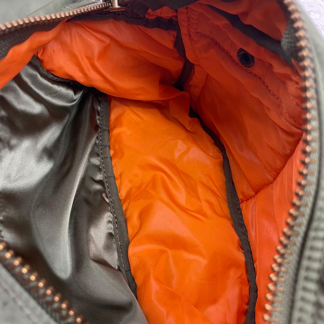 超極美品✨PORTER✨タンカー✨ウエストボディバッグ✨希少人気カラー✨カーキ緑