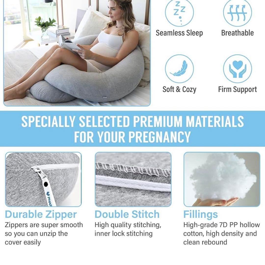 新品✨️Pharmedoc オーガニクスコットンの身体用枕 妊婦 ピンク