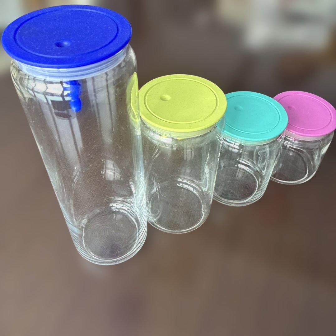 ALESSI ガラスキャニスター 4個