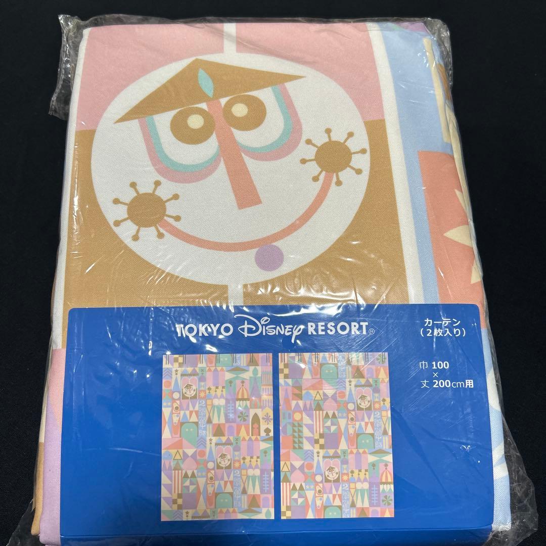 東京ディズニーリゾート カーテン イッツアスモールワールド 100×200cm