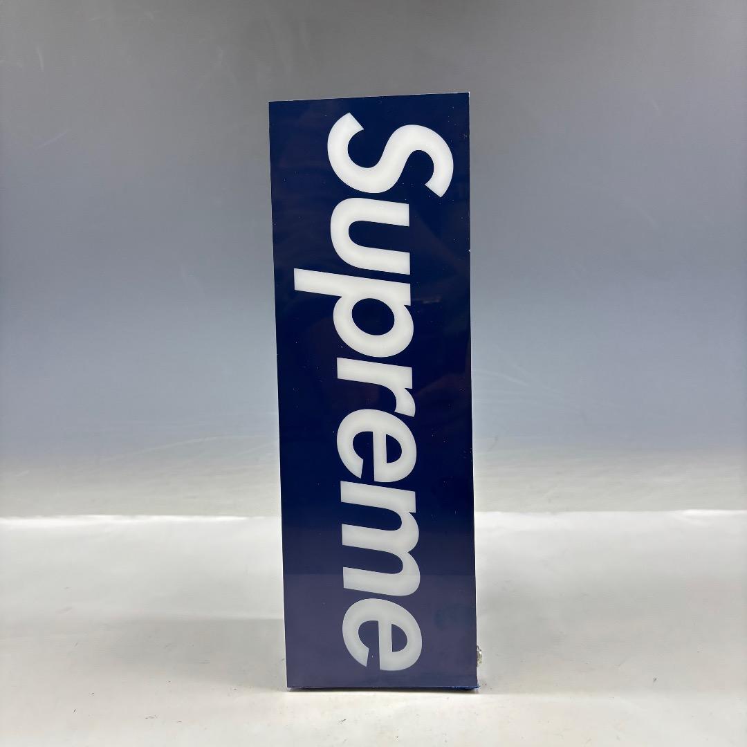 未使用【シュプリーム本物】ボックスロゴランプ/青/2023FW