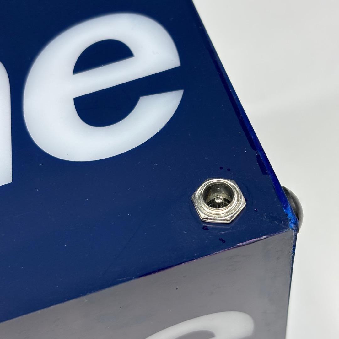 未使用【シュプリーム本物】ボックスロゴランプ/青/2023FW