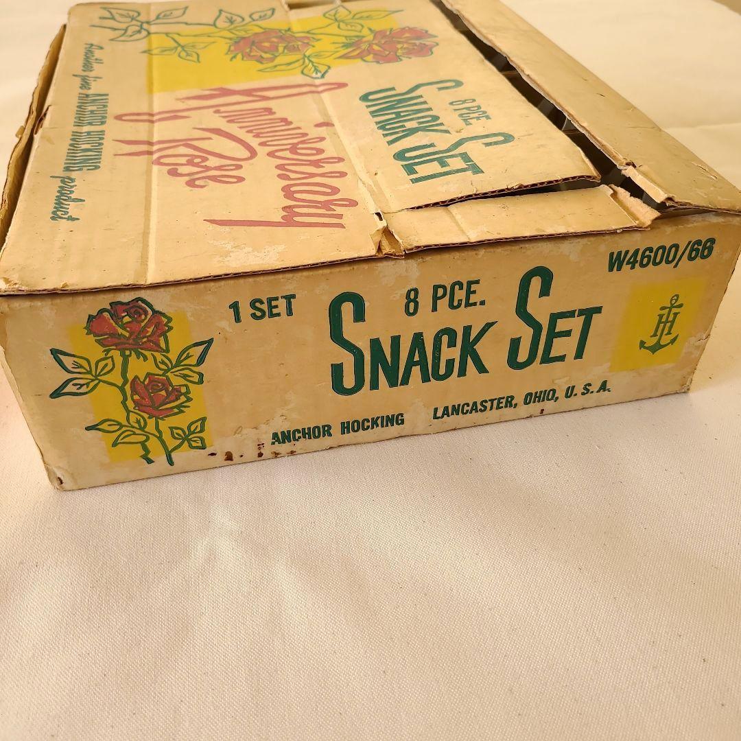 アンカーホッキング　アニバーサリーローズ　スナックセット　4個セット　箱入り