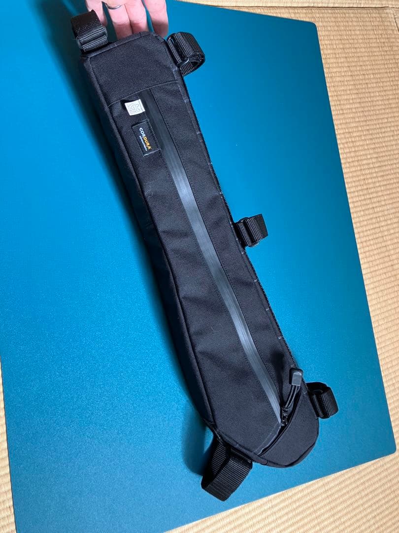 ハンドメイドフレームバッグ　コーデュラ500 ブラック　46.5cm