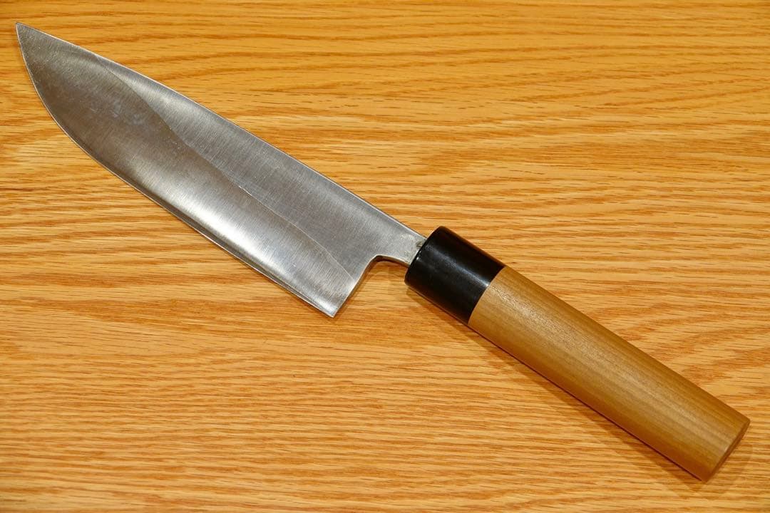 各米 剣鉈 出刃包丁 185mm 片刃右