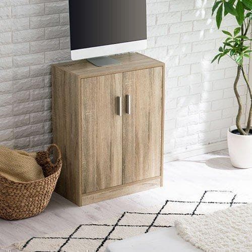 シューズボックス 靴箱 下駄箱 玄関収納 棚60cm 木製 奥深 オーク