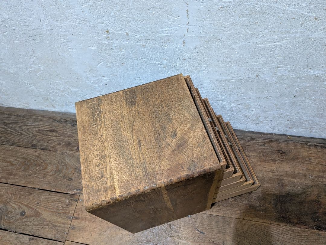 1101 ビンテージ　収納6杯　小引き出し　書類ケース　小物入れ　レトロ　ラック