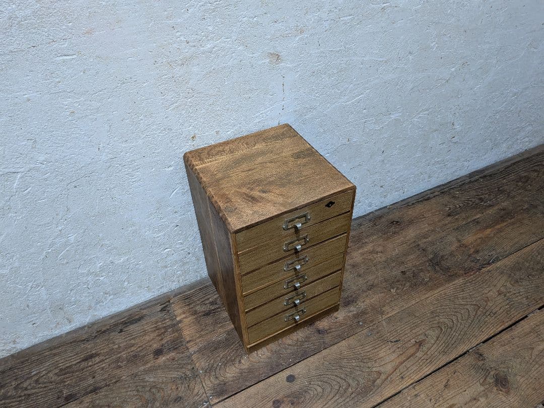 1101 ビンテージ　収納6杯　小引き出し　書類ケース　小物入れ　レトロ　ラック