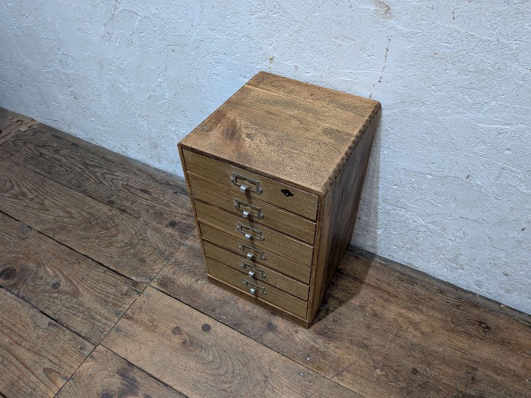 1101 ビンテージ　収納6杯　小引き出し　書類ケース　小物入れ　レトロ　ラック