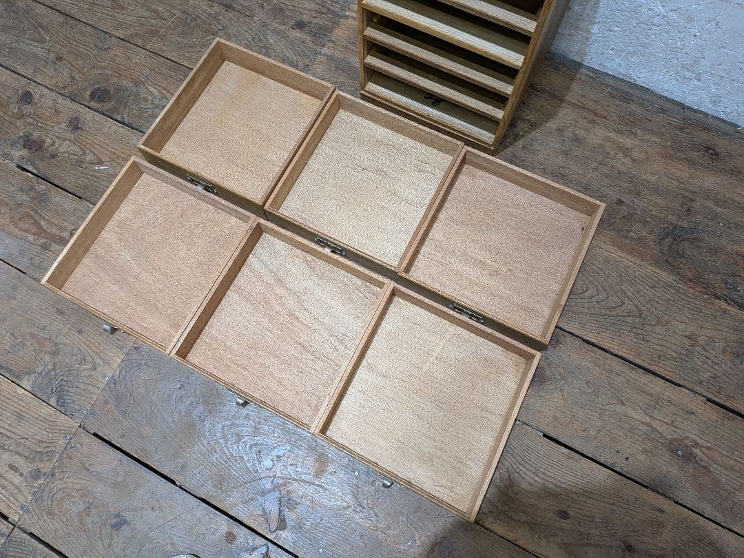 1101 ビンテージ　収納6杯　小引き出し　書類ケース　小物入れ　レトロ　ラック