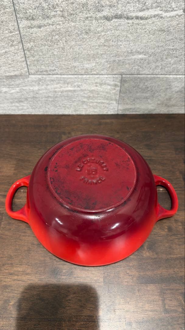 ルクルーゼ　マルミット　18cm チェリーレッド　両手鍋　鍋