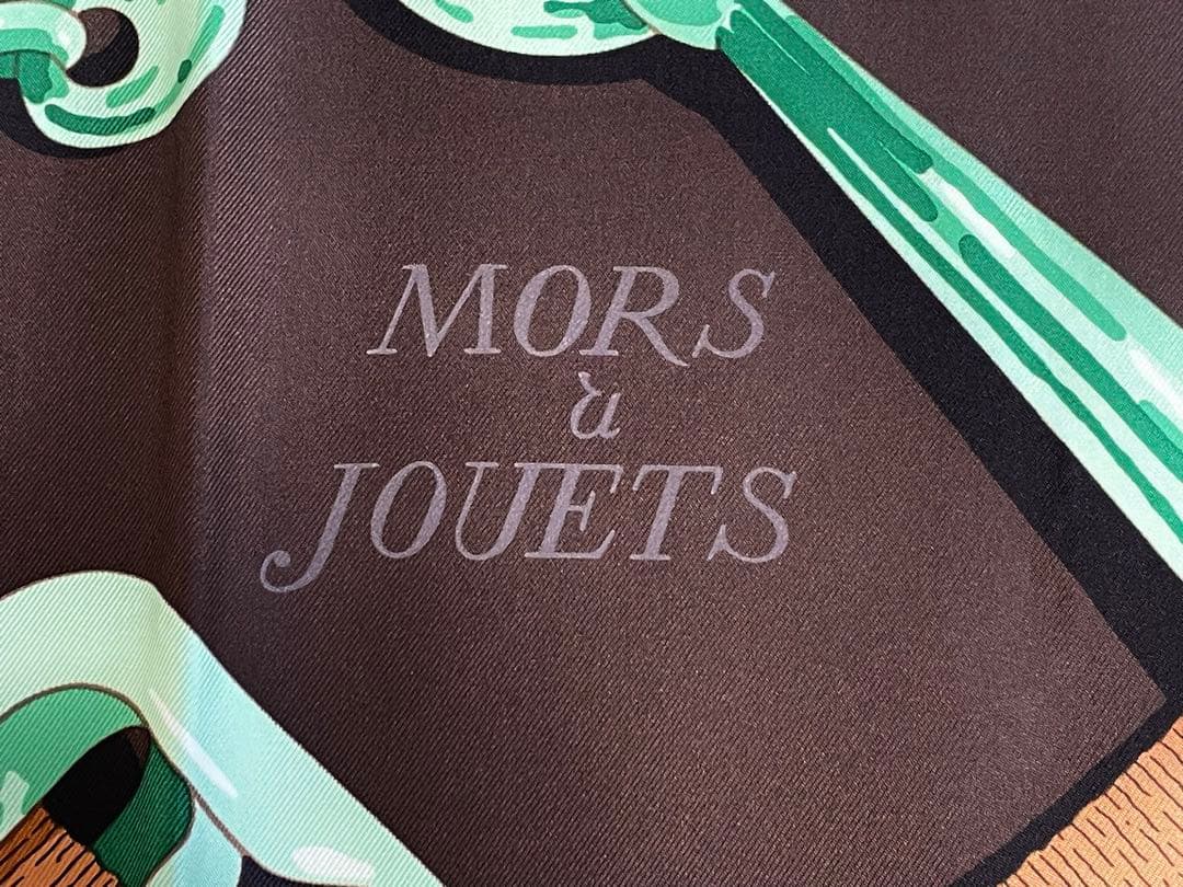 【希少！早い者勝ち！】HERMES カレ90 馬銜 シュミーズ デタイユ 焦茶