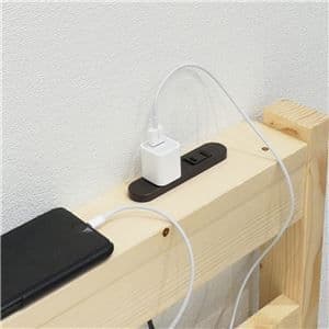 すのこシングルベッド ダークブラウン 【組立品】