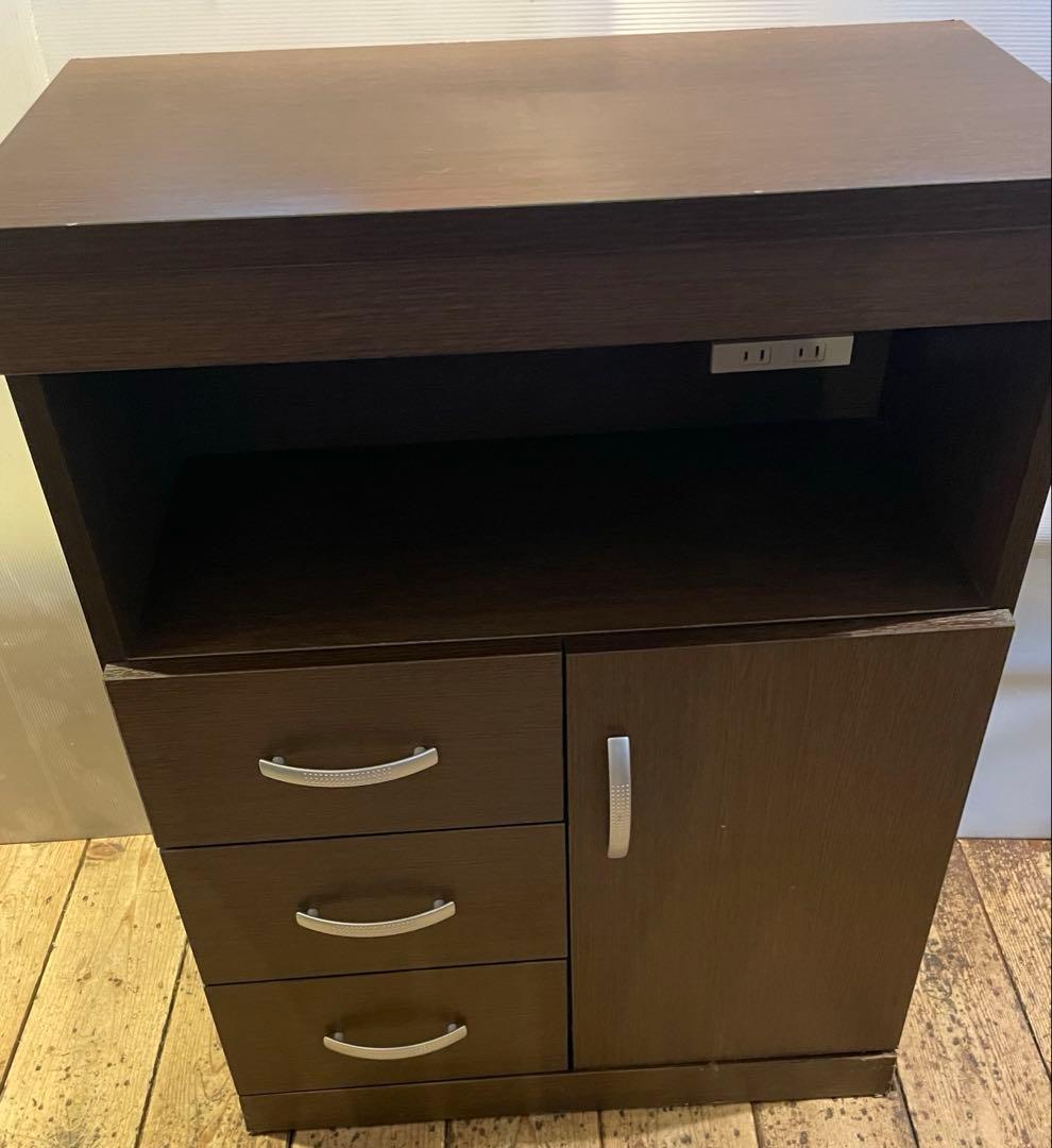 キッチン収納　家具　キッチン家具　インテリア　ブラウン　木製