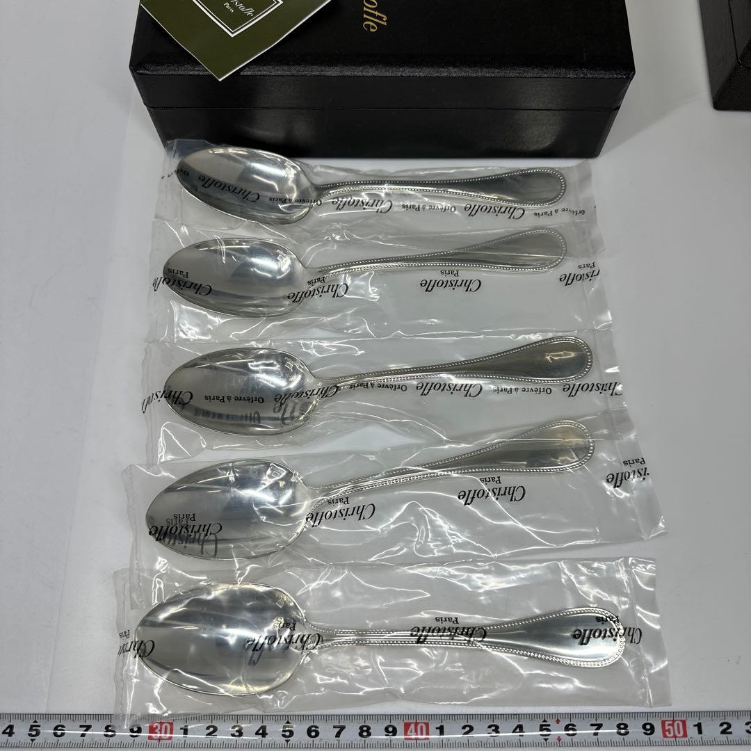 クリストフル　未使用品カトラリー18客　ボックス付　東さ7-0421☆2F