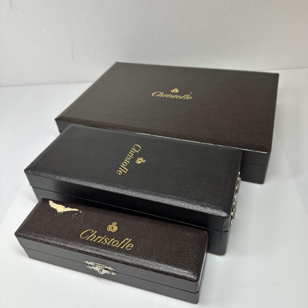 クリストフル　未使用品カトラリー18客　ボックス付　東さ7-0421☆2F