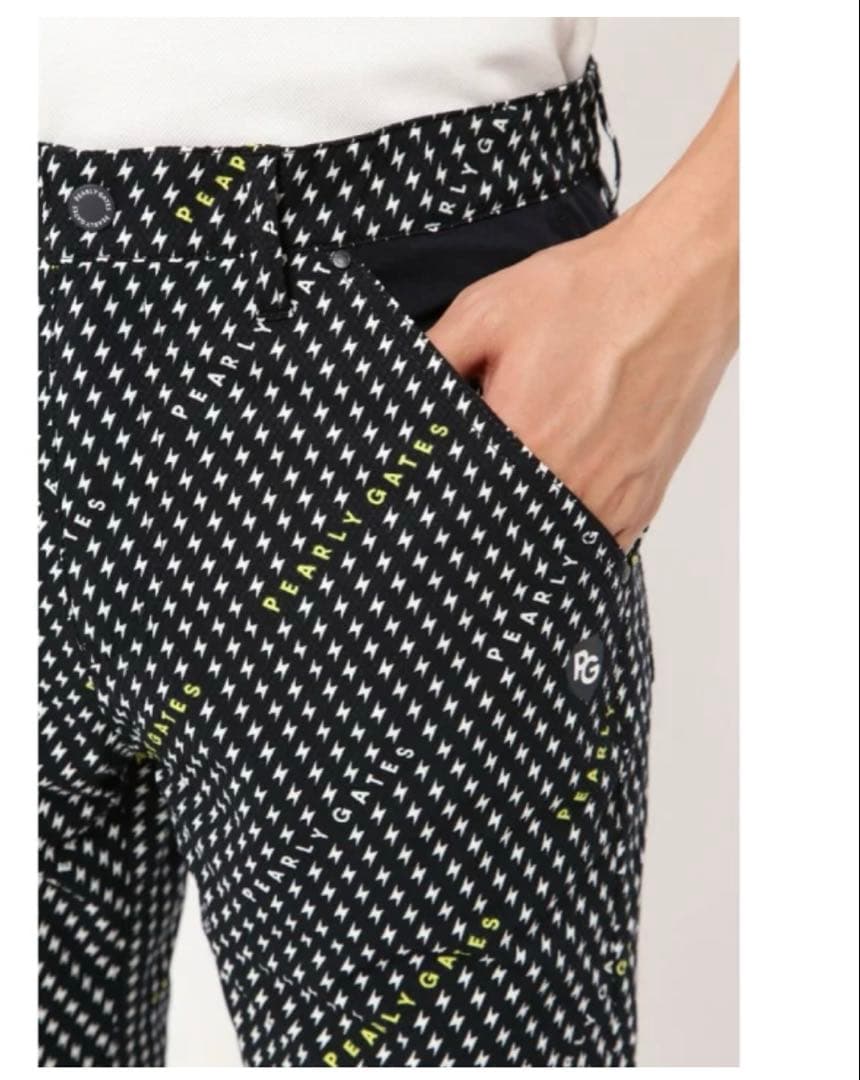 PEARLY GATES ストレッチダイヤドビードッ パンツ